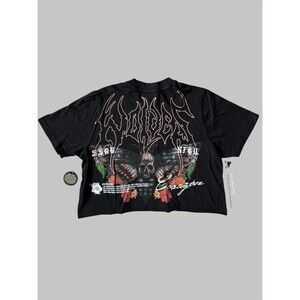 Darc Sport SHE Nuestro Corazon Premium Vintage Women's Crop Tee Small NWT